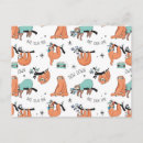 Search for sloth pattern postcards Jungle