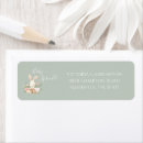 Search for bunny rabbit return address labels Baby shower