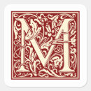 Search for monogram letter m stickers Vintage