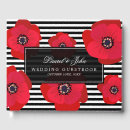 Search for red and black wedding guest books Floral