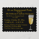 Search for black engagement party invitations Champagne