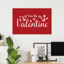 Search for will you be my valentine posters Red