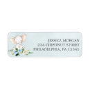 Search for elephants return address labels Blue