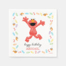 Search for elmo birthday napkins Playful elmo design
