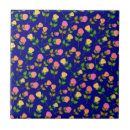 Search for blue roses tiles Pattern