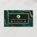 Search for dark green and gold business cards Foil