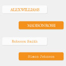 Search for waterproof name labels Simple modern clean minimal