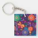 Search for tropical colours key rings Floral pattern