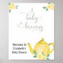 Search for baby is brewing welcome signs Watercolor