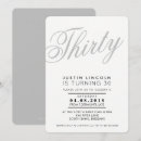 Search for black and grey birthday invitations Stylish