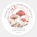 Search for mushroom thank you stickers Rustic