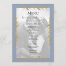 Search for blue and gold wedding menus Simple