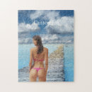 Search for bikini girl puzzles Beach