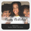 Search for black and white photo stickers 21st birthday