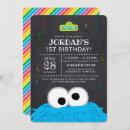 Search for cookie monster invitations Rainbow