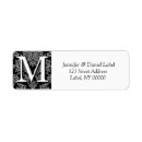 Search for monogram m return address labels Monograms