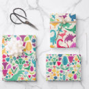 Search for silhouette wrapping paper Dinosaur