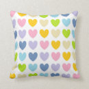 Search for rainbow heart cushions Pastel