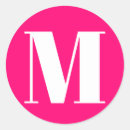 Search for hot pink monogram stickers Monogrammed