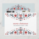Search for folk art christmas cards Dala horse