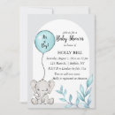 Search for blue elephant baby shower invitations Jungle animals
