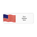 Search for united states flag return address labels America