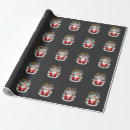Search for wine christmas wrapping paper Santa