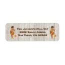 Search for hula return address labels Tropical