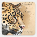 Search for animal wedding stickers Leopard