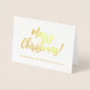 Search for gold script christmas cards Gold and white