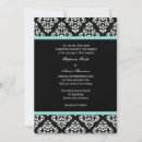 Search for black white damask wedding invitations Elegant