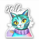 Search for hi and hello stickers Cat