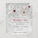 Search for red winter wonderland invitations Silver