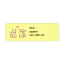 Search for red cat return address labels Simple