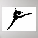 Search for gymnastics posters silhouette