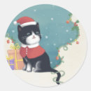 Search for merry christmas cat stickers Adorable