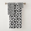 Search for black and white designs bath towels Pattern