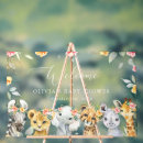 Search for tropical baby shower welcome signs Jungle animals