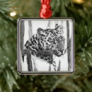 Search for cheetah christmas tree decorations Big cat