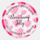 Search for homemade jelly stickers Made with love