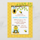 Search for bee birth announcement cards Boy