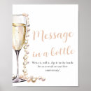 Search for message in a bottle sign posters Modern