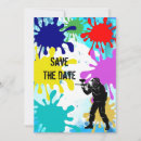 Search for paint splatters invitations Bright colours