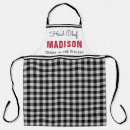 Search for plaid monogram aprons Chef