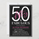 Search for hot pink black white invitations Minimal