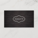 Search for namaste business cards Meditation