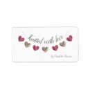 Search for handmade with love return address labels Knitting
