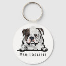 Search for bulldog key rings Cute dog