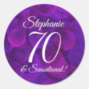Search for 70th birthday celebration stickers 70 years old