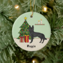 Search for black german shepherd christmas tree decorations Gsd